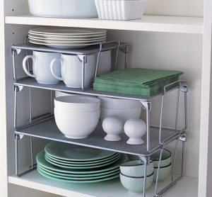 stackable kitchen shelves